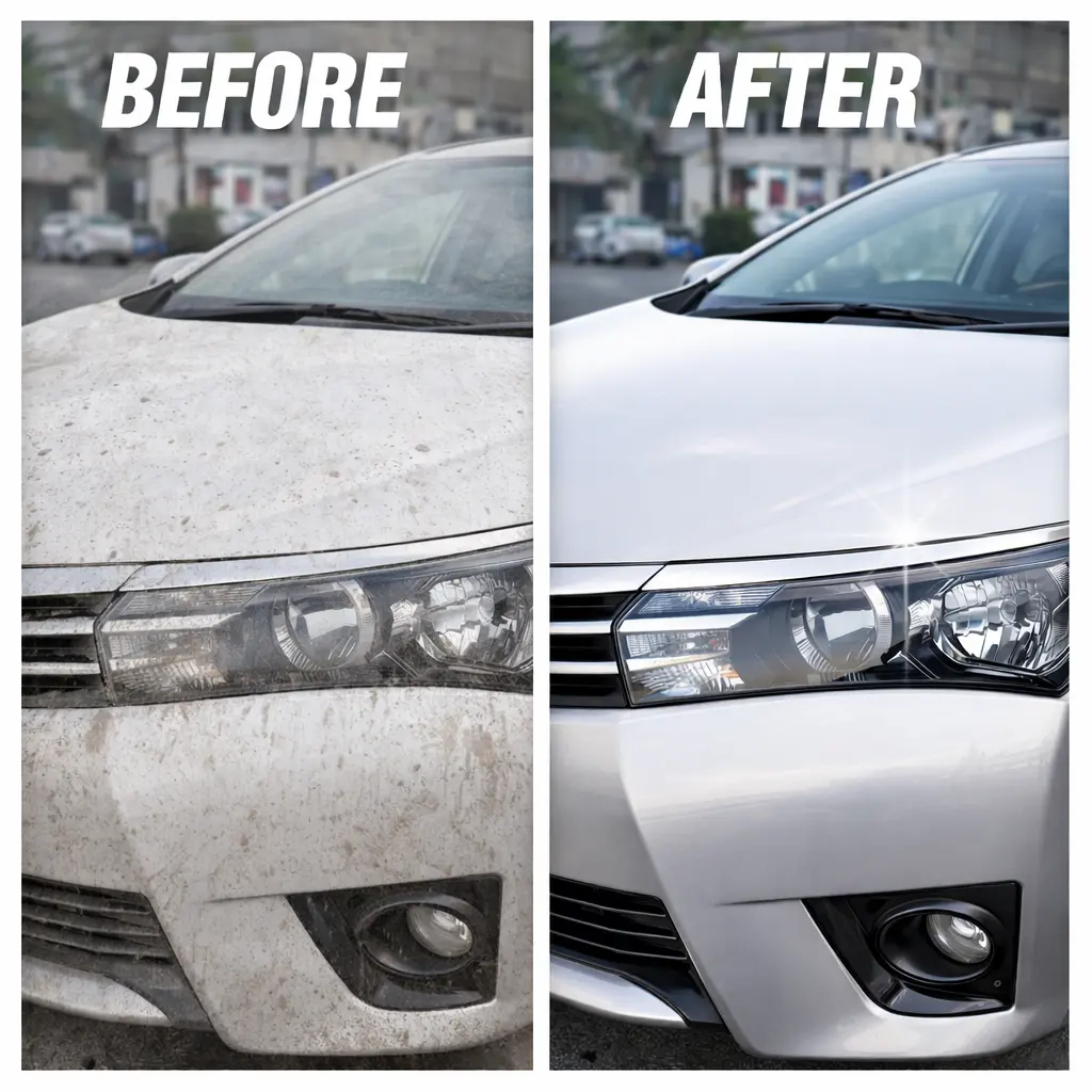 FuelX Car Wash Shampoo in action