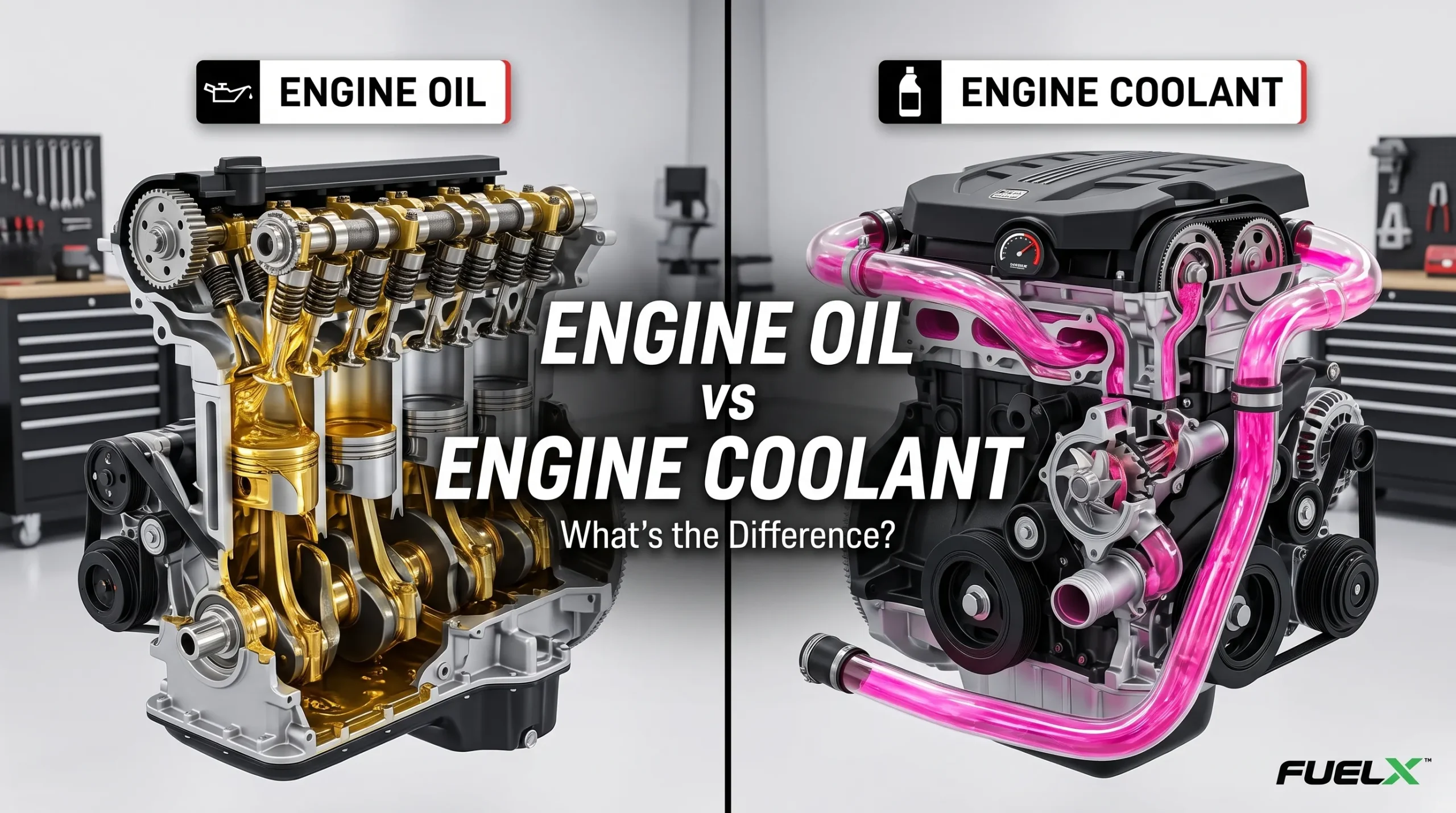 Engine Oil vs Engine Coolant: What’s the Difference? (Complete 2026 Guide)